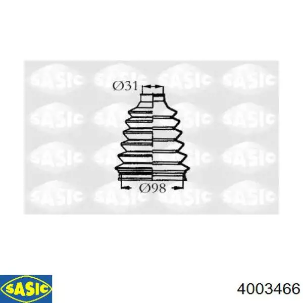 Купить 4003466 Sasic Пыльник гранаты наружный, передний