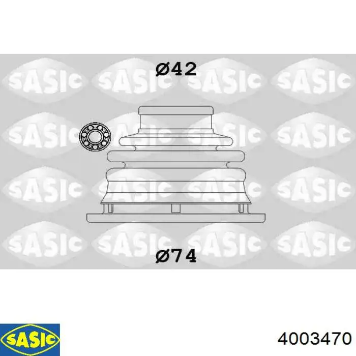 Пильник ШРУСа внутрішній лівий 4003470 Sasic