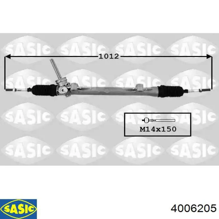 4006205 Sasic рулевая рейка