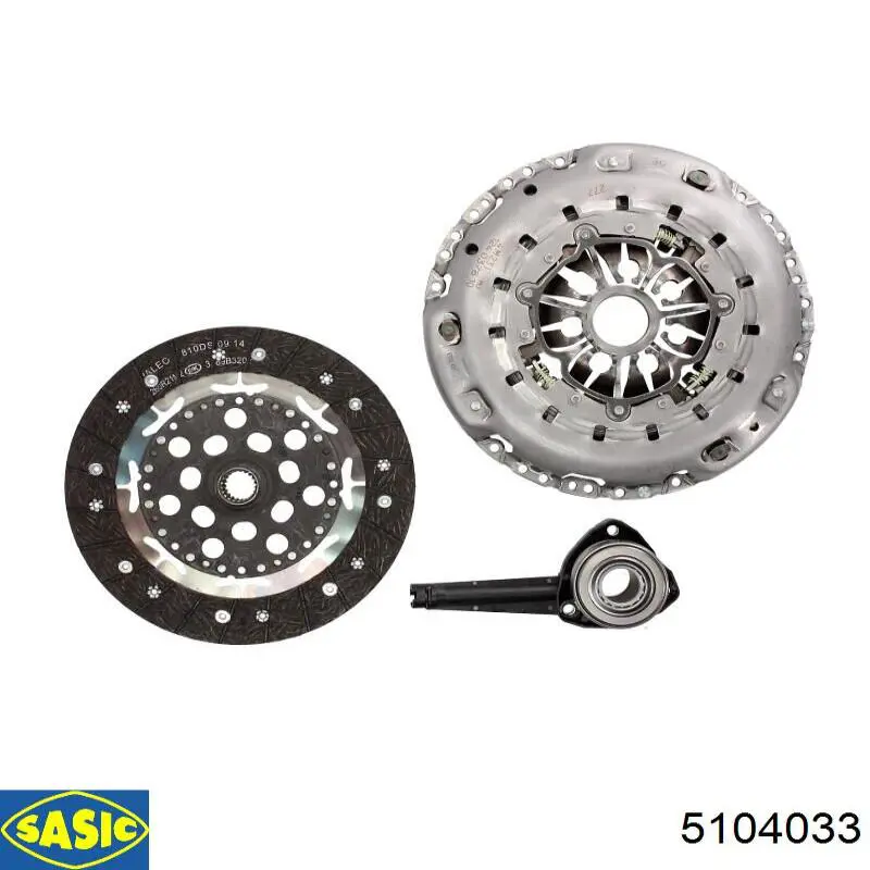 Комплект сцепления (3 части) Sasic 5104033 цена, от 208.03 USD