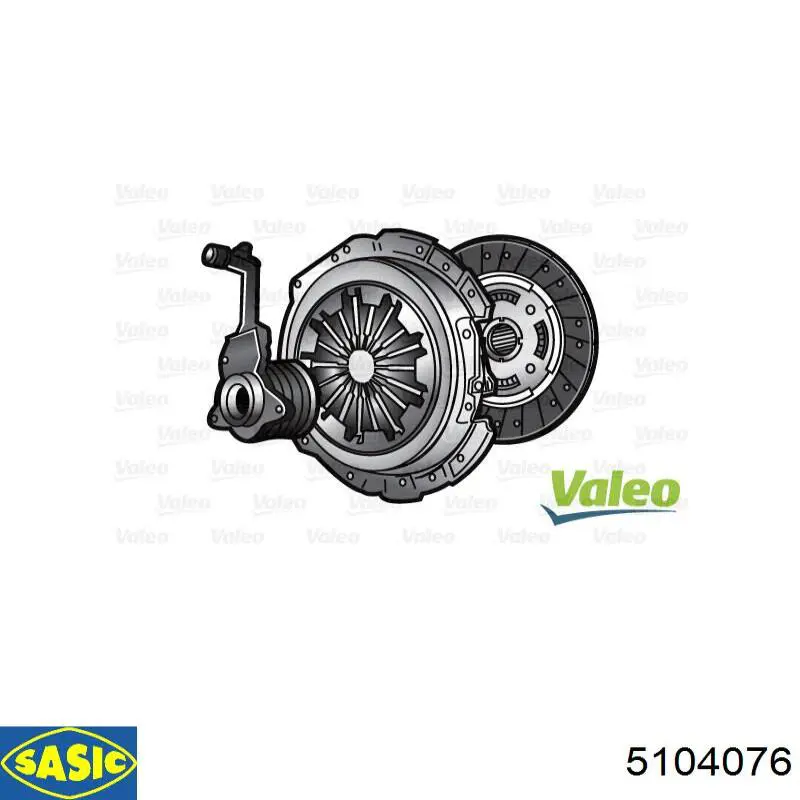 Комплект сцепления (3 части) Sasic 5104076 цена, от 106.34 USD