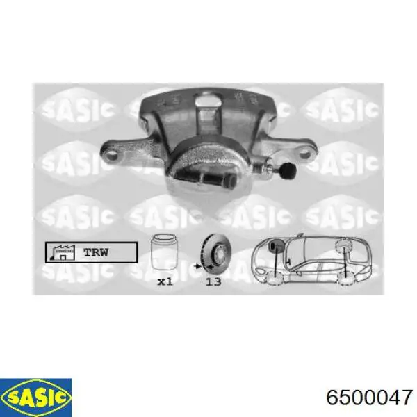 820252 Maxgear Суппорт тормозной, передний, правый