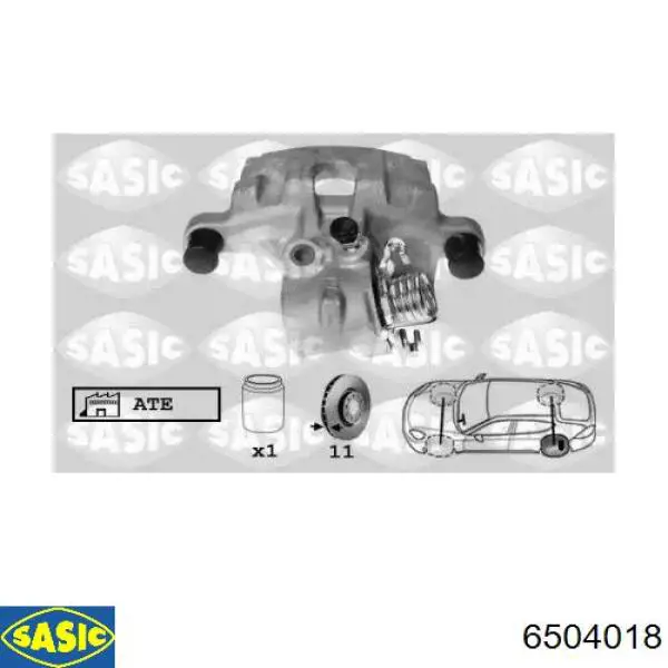 Суппорт задний левый 76588 Asam