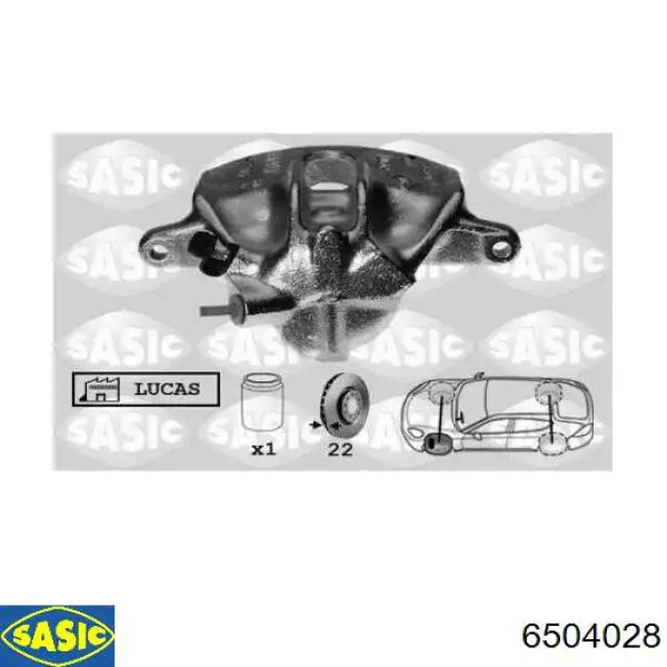 820437 Maxgear Суппорт тормозной, передний, левый