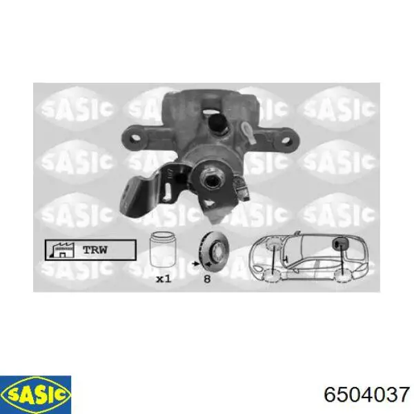 Суппорт задний правый 98586 Asam
