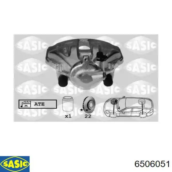 Суппорт тормозной передний левый Fast FT32835