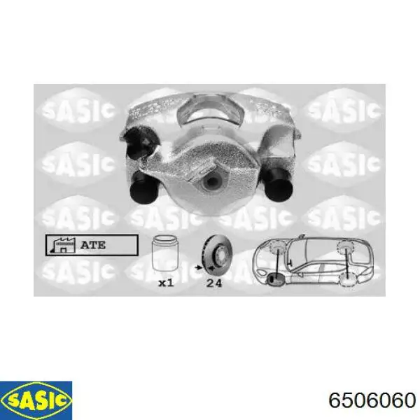 5542453 Opel Суппорт тормозной, передний, левый