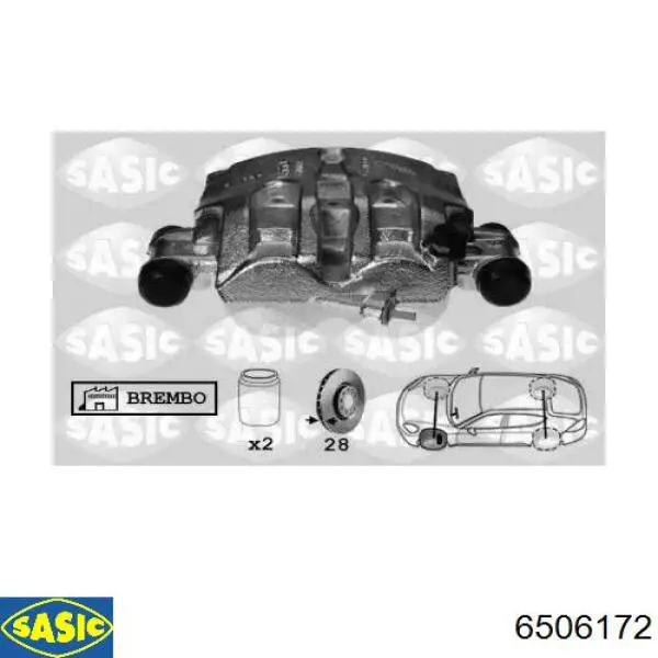 504120470 Iveco Суппорт тормозной, передний, левый