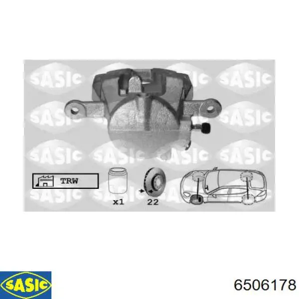 820547 Maxgear Суппорт тормозной, передний, левый