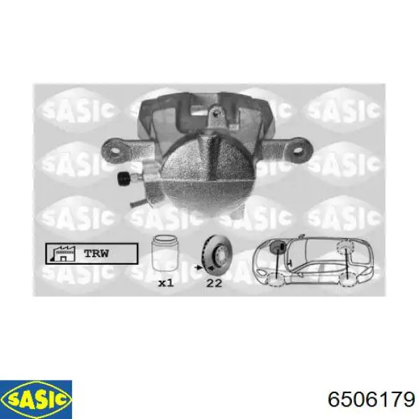 1694200683 Mercedes Суппорт тормозной, передний, правый