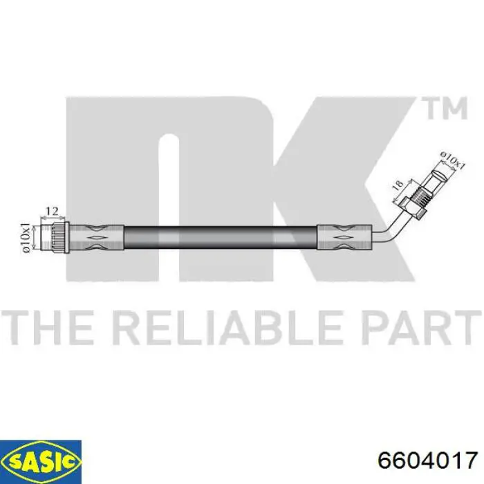 520233 Maxgear Гибкая тормозная трубка передняя