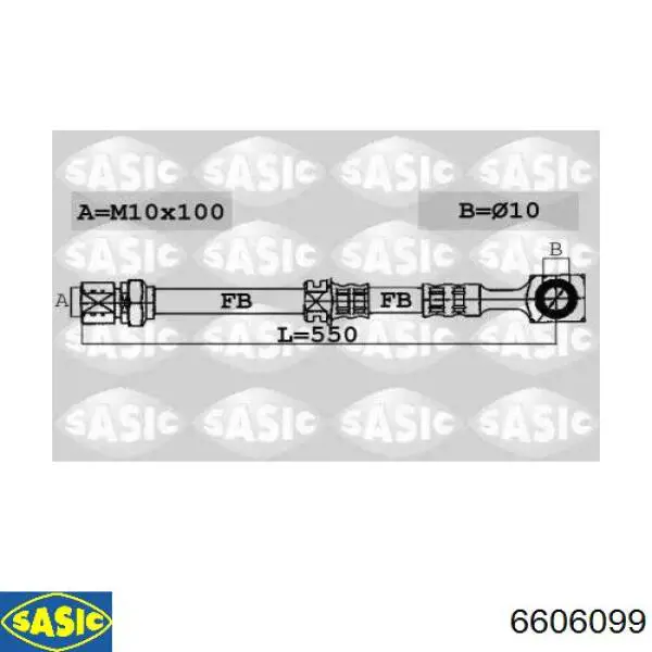 Шланг тормозной передний Samko 6T48463 цена, от 11.19 USD