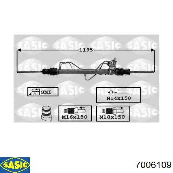Реечный рулевой механизм Renault (RVI) 7701466545 цена, от 190.04 USD
