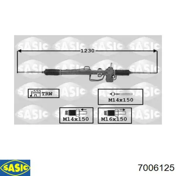 Рулевая рейка QAB102330 Land Rover