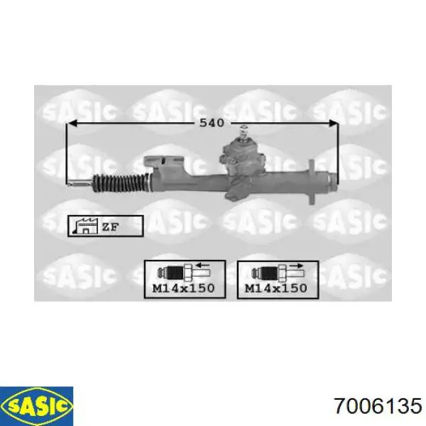 Рулевая рейка 7006135 Sasic