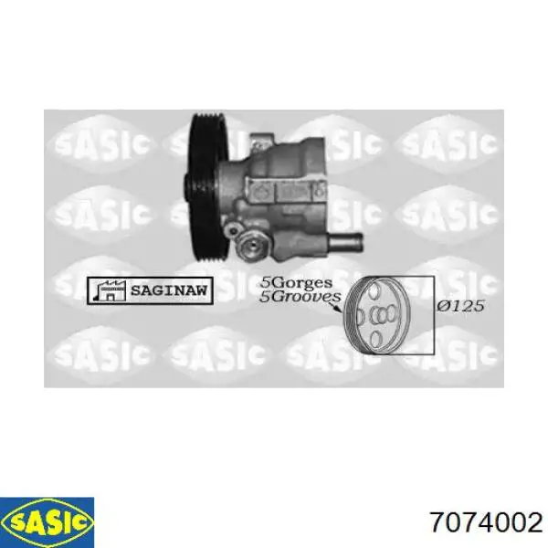 Насос гидроусилителя руля Sasic 7074002