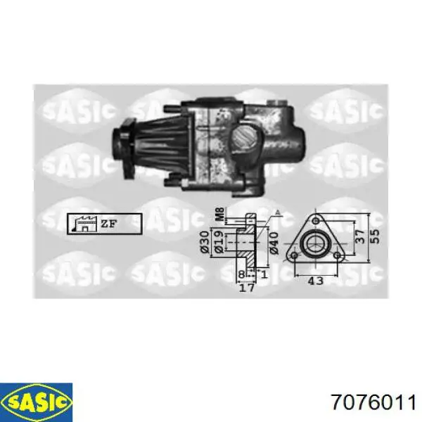 Насос ГУР 7076011 Sasic