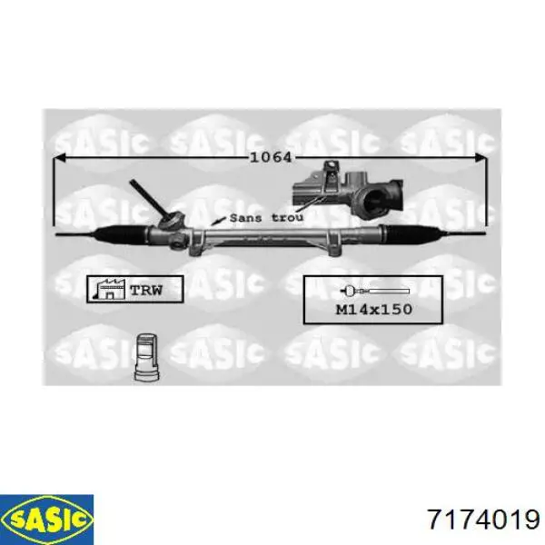Рулевая рейка 8200856495 Renault (RVI)