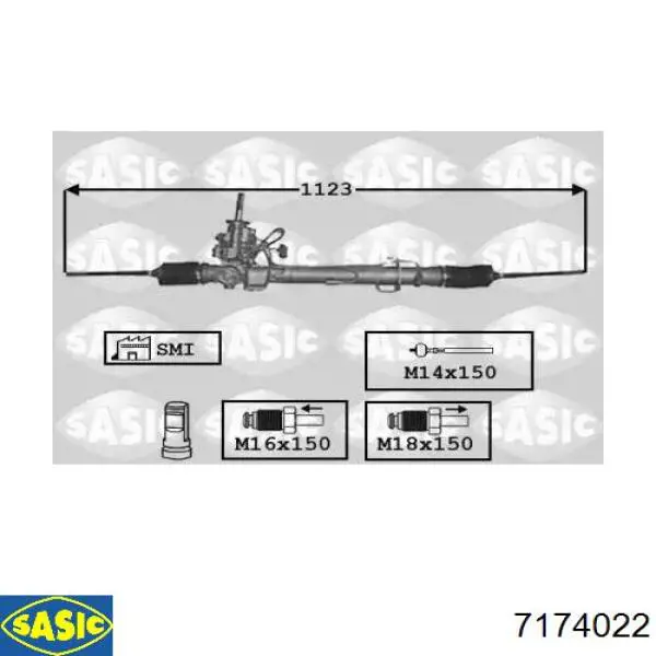 Рулевая рейка 7174022 Sasic