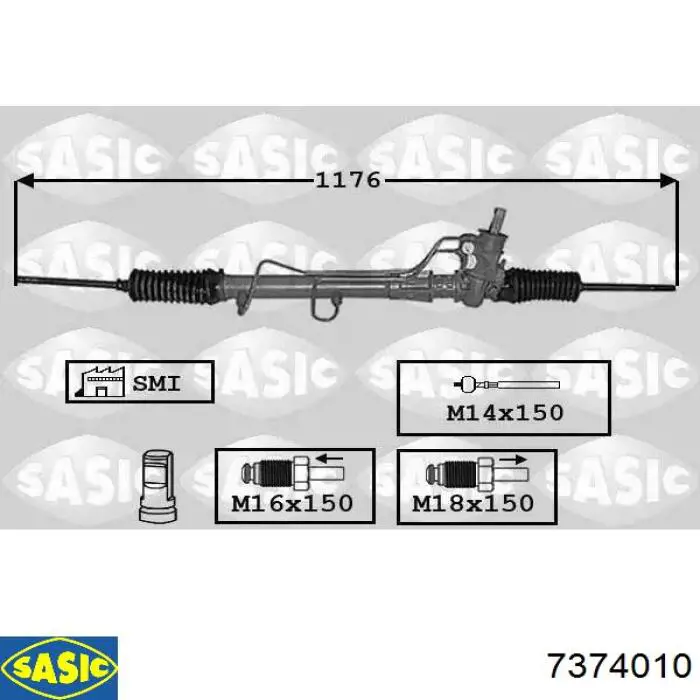 Реечный рулевой механизм Sasic 7374010 цена, от 64.26 USD