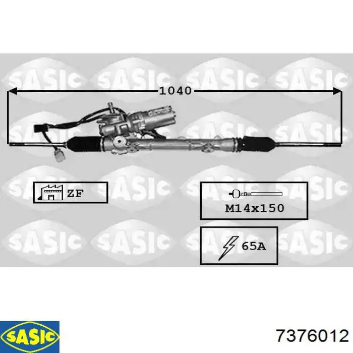 Реечный рулевой механизм Sasic 7376012 цена, от 103.26 USD