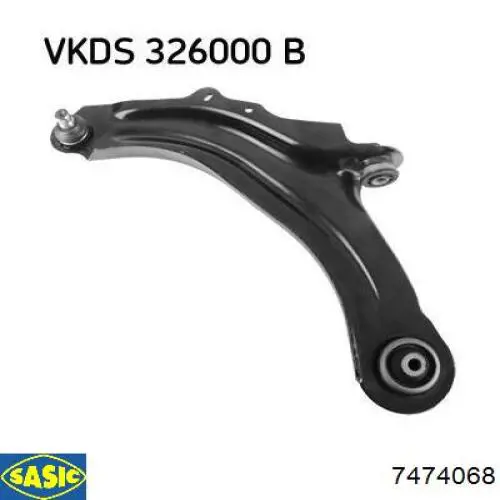 Левый рычаг передней нижней подвески Sasic 7474068 цена, от 41.12 USD