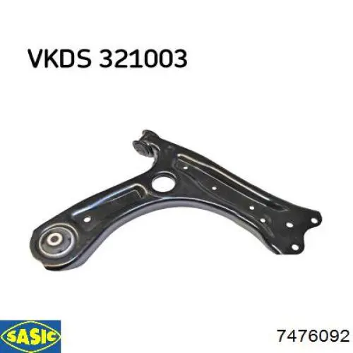 Правый рычаг передней нижней подвески Sasic 7476092 цена, от 30.57 USD