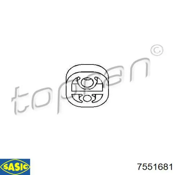 Подушка крепления глушителя Sasic 7551681 цена, от 1.86 USD