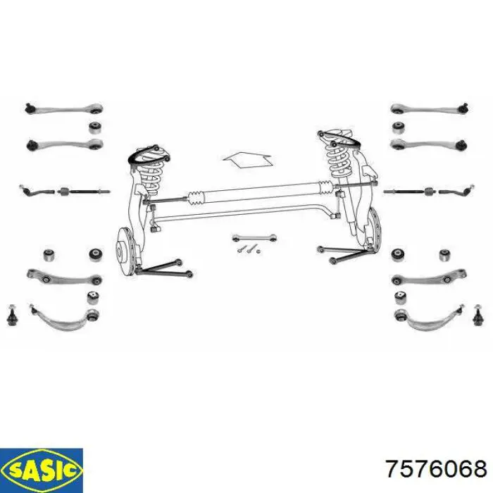 Купить 7576068 Sasic Нижняя шаровая опора