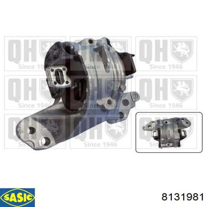 Гидроопора двигателя левая Sasic 8131981 цена, от 62.97 USD