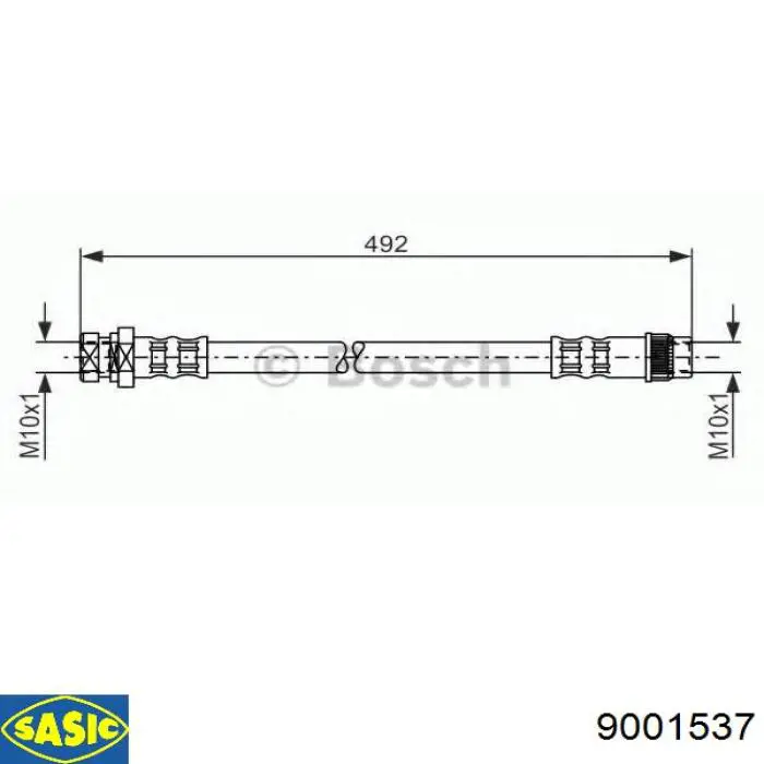 Купить 9001537 Sasic Сайлентблок нижний передней подвески