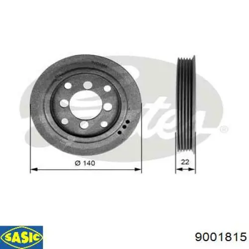 Демпфер коленвала Ford 1005817