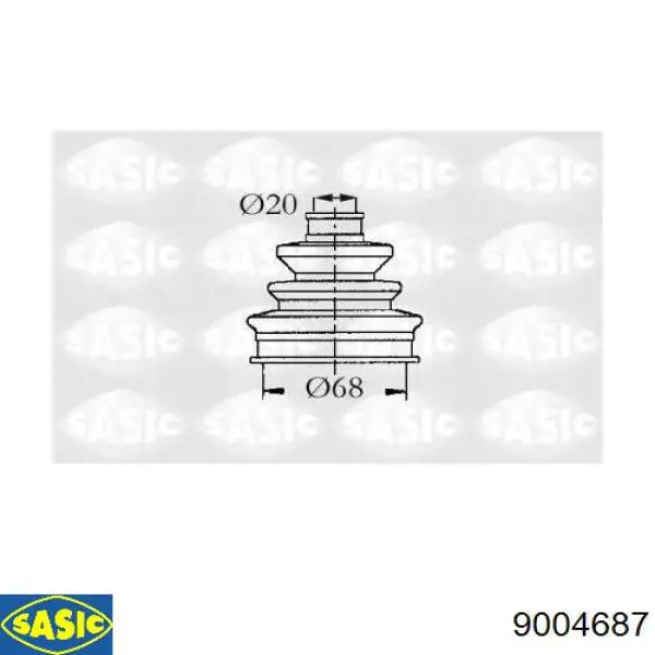Пыльник ШРУСа наружный 0026069 GKN-Spidan