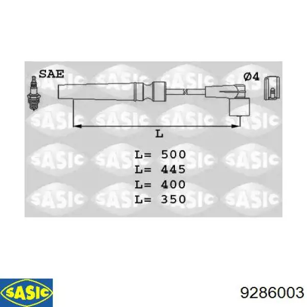 Высоковольтные провода 9286003 Sasic