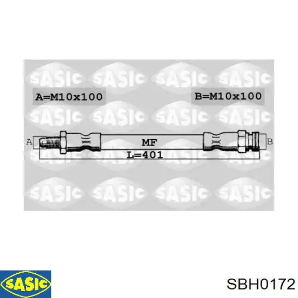 Купить C87105ABE ABE Шланг тормозной передний