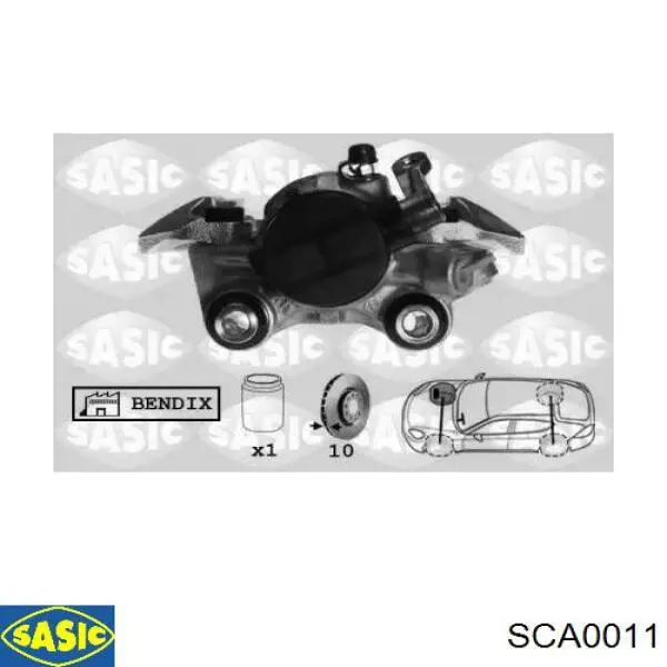 Суппорт тормозной передний левый 820491 Maxgear