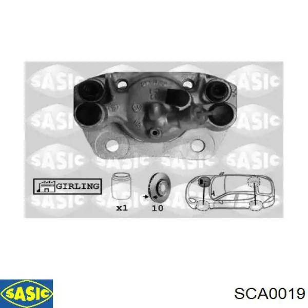 Суппорт тормозной передний правый ABS 523522