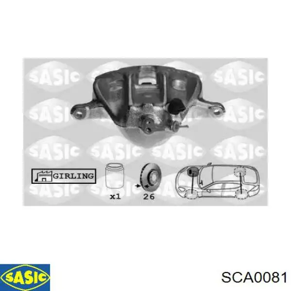 Суппорт тормозной передний правый ABS 520102