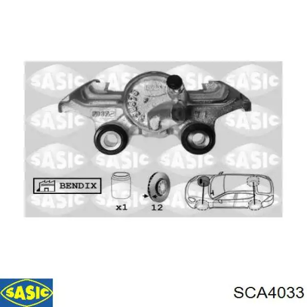 Суппорт тормозной передний правый Renault (RVI) 7701202986
