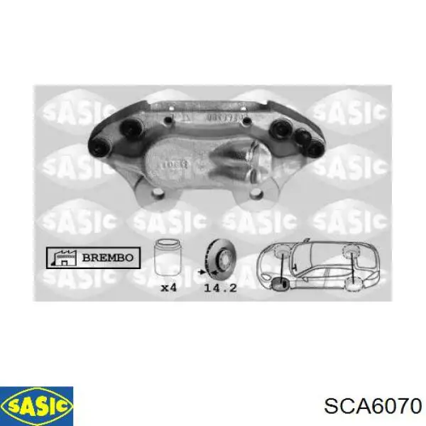 Суппорт тормозной передний левый SCA6070 Sasic