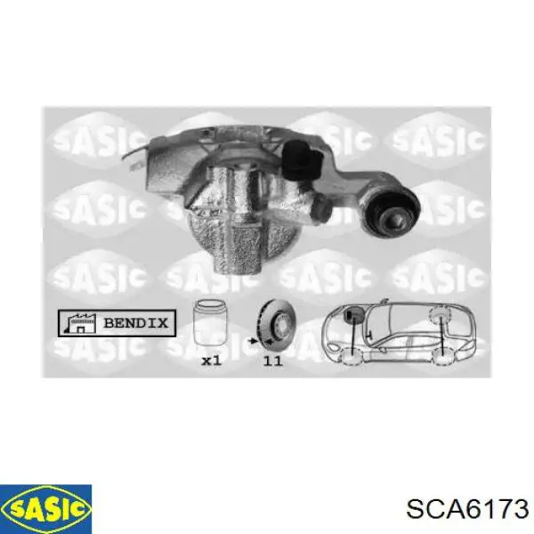 RX489852A0 FTE Суппорт тормозной, передний, правый