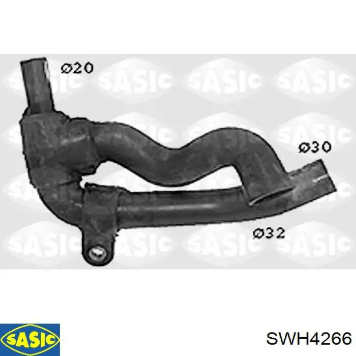 SWH4266 Sasic шланг (патрубок радиатора охлаждения нижний)