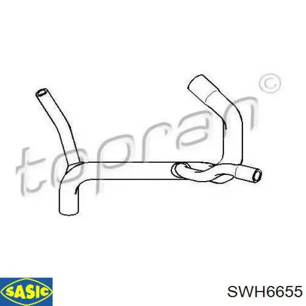 Шланг радиатора, нижний Sasic SWH6655 цена, от 26.36 USD
