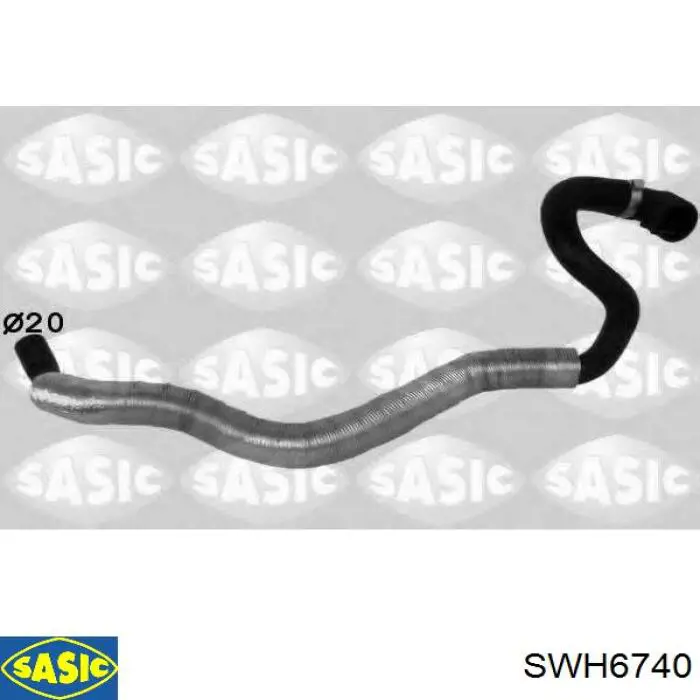Купить SWH6740 Sasic Шланг радиатора охлаждения нижний