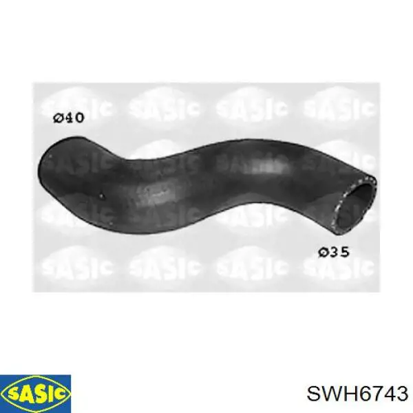 SWH6743 Sasic шланг (патрубок водяного насоса приемный)