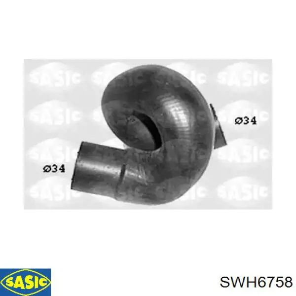 SWH6758 Sasic шланг (патрубок радиатора охлаждения верхний)
