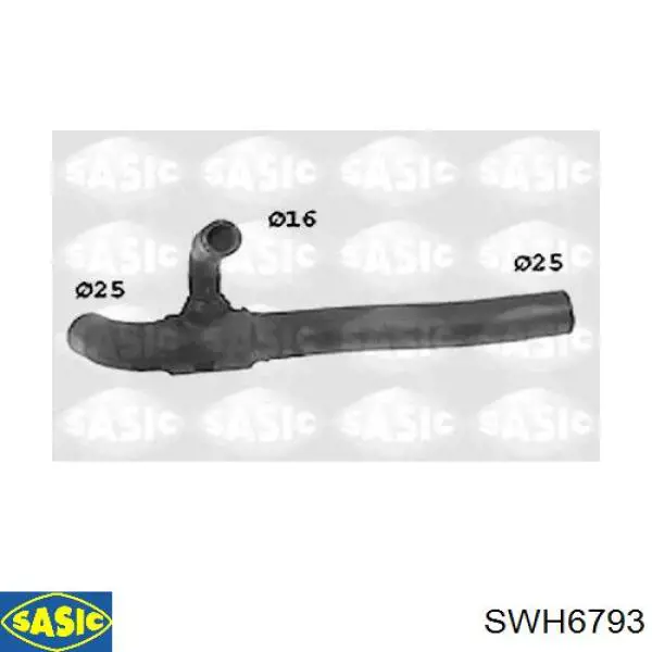 SWH6793 Sasic шланг (патрубок системы охлаждения)