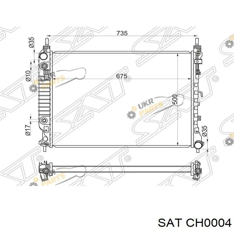 Радиатор CH0004 SAT