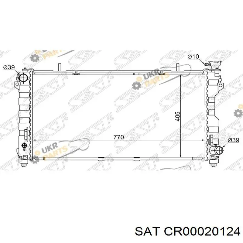 Радиатор CR00020124 SAT