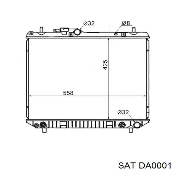 Радиатор DA0001 SAT